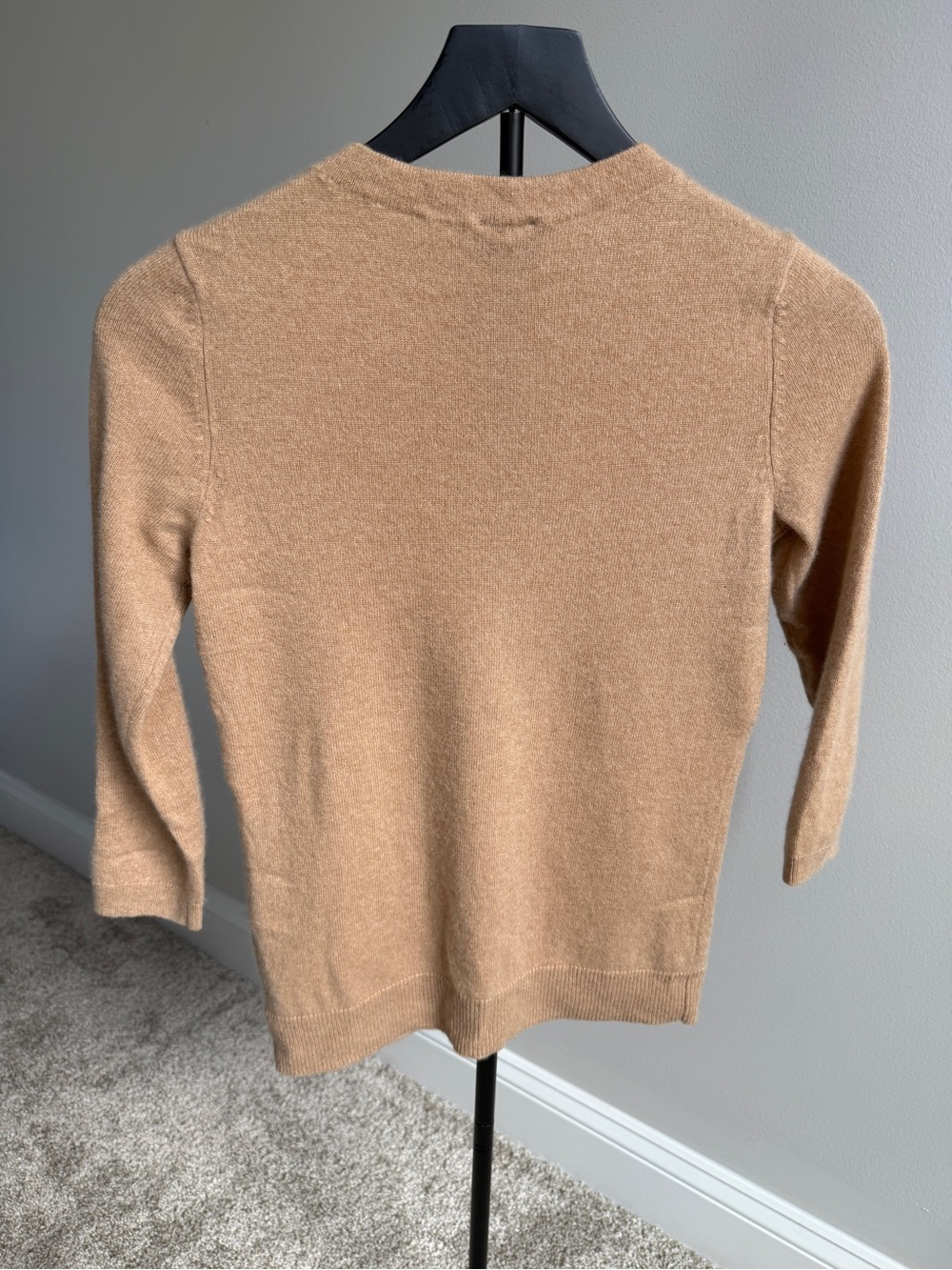 Talbots Camel Crewneck Cashmere Sweater - Picture 3 of 5